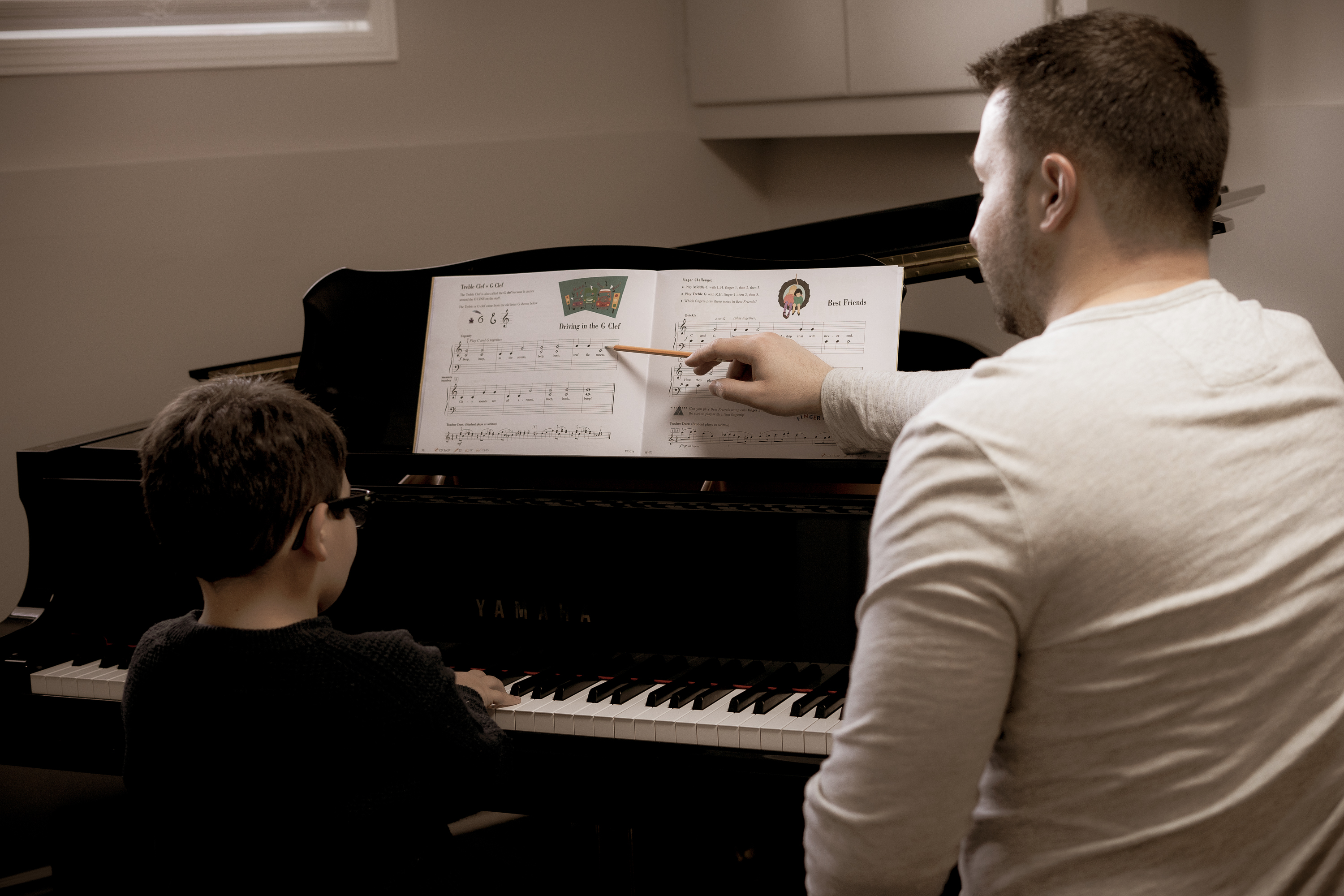 Black and White Piano